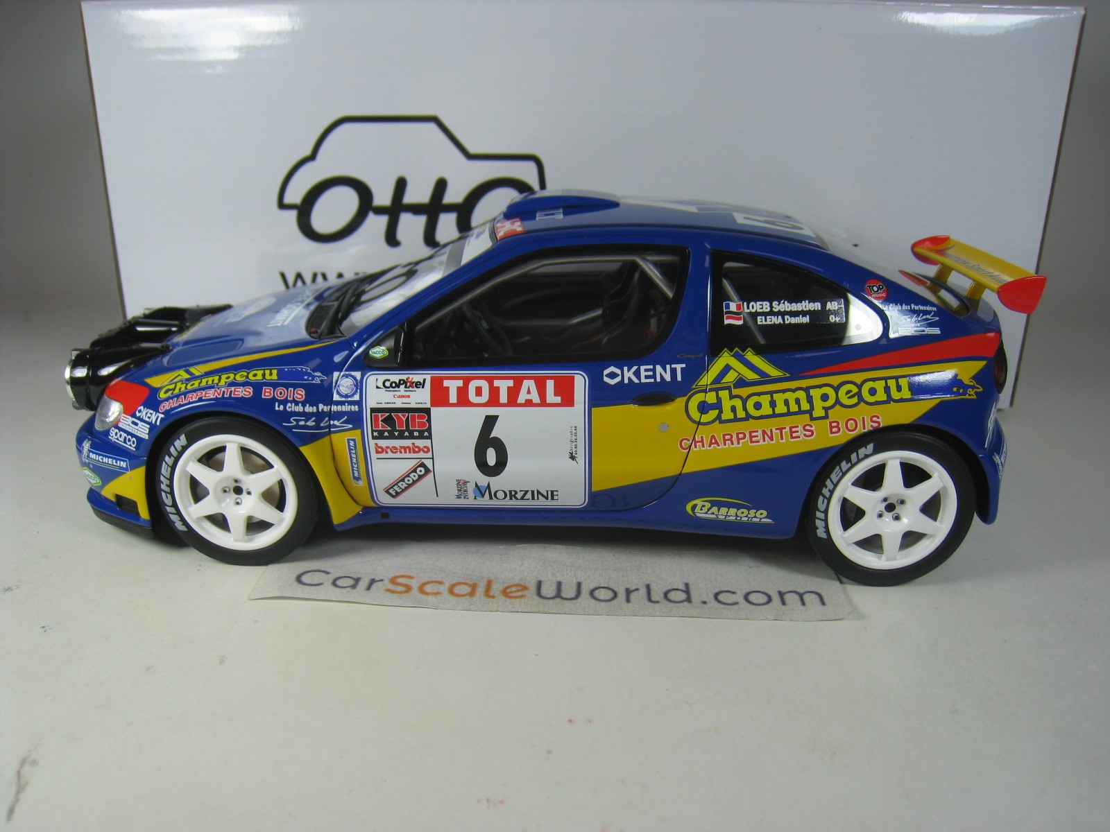 RENAULT MEGANE MAXI RALLY MONT BLANC 2000 S LOEB 1 18 OTTO MOBILE