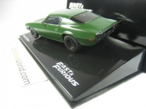CHEVROLET CAMARO RS Z28 1973 FAST AND FURIOUS 1/43 IXO ALTAYA (GREEN)