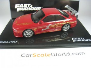 NISSAN 240 SX FAST AND FURIOUS 1/43 IXO ALTAYA (RED)