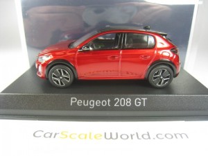 PEUGEOT 208 GT 2024 1/43 NOREV (ELIXIR RED)