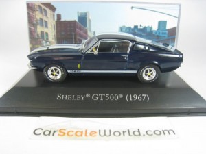 SHELBY GT 500 1967 1/43 IXO ALTAYA (BLUE/WHITE)