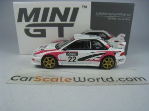 SUBARU IMPREZA WRC #22 RALLY TOUR DE CORSE 1999 1/64 MINI GT