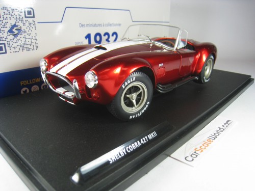 AC SHELBY COBRA 427 MKII 1965 1/18 SOLIDO (RED/WHITE)