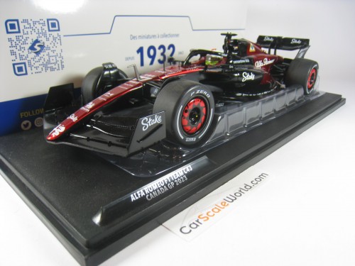 ALFA ROMEO F1 TEAM STAKE C43 CANADA GP 2023 V. BOTTAS 1/18 SOLIDO