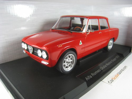 ALFA ROMEO GIULIA NUOVA SUPER 1974 TUNED 1/18 MCG (RED)