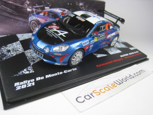 ALPINE A110 R-GT RALLYE DE MONTE CARLO 2021 E. GUIGOU 1/43 IXO ALTAYA