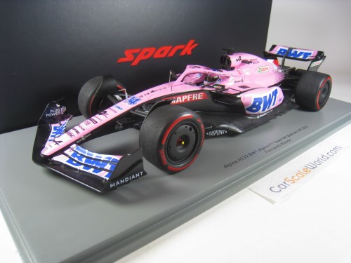 ALPINE A522 BWT ALPINE F1 TEAM 9TH BAHRAIN GP 2022 F. ALONSO 1/18 SPARK