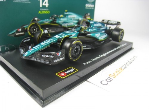 ASTON MARTIN AMR23 2023 FERNANDO ALONSO 1/43 BBURAGO SIGNATURE