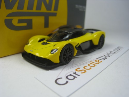 ASTON MARTIN VALKYRIE 2021 1/64 MINI GT (SUNBURST YELLOW)