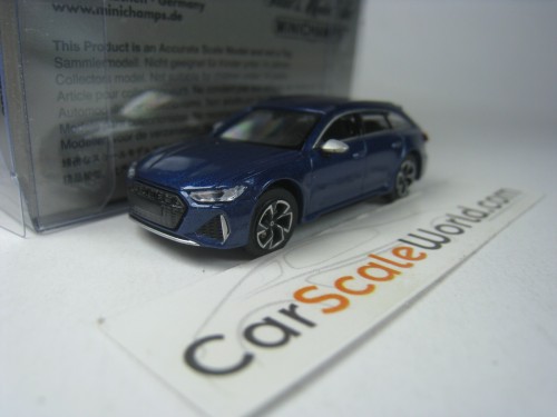 AUDI RS6 AVANT 2019 1/87 MINICHAMPS (BLUE)