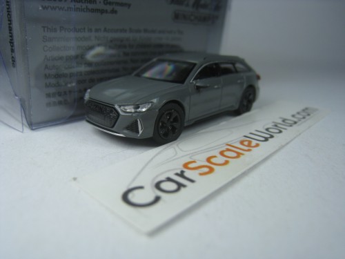 AUDI RS6 AVANT 2019 1/87 MINICHAMPS (GREY)