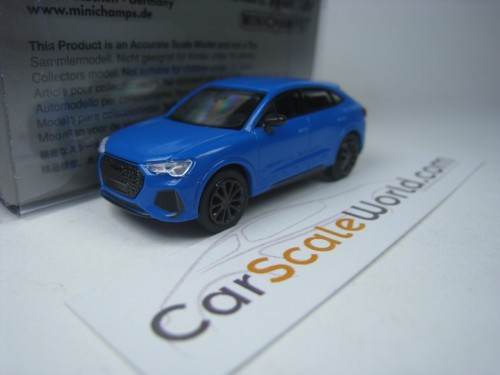 AUDI RSQ3 SPORTBACK 2019 1/87 MINICHAMPS (BLUE)