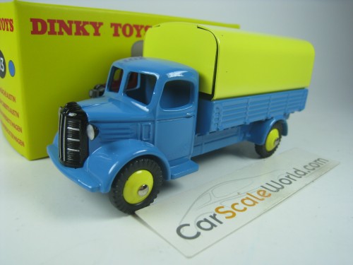 AUSTIN COVERED WAGON DINKY TOYS ATLAS (BLUE/YELLOW