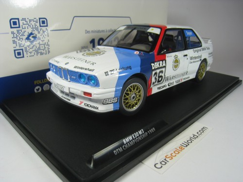 BMW M3 E30 #19 DTM 1989 S. SOPER 1/18 SOLIDO