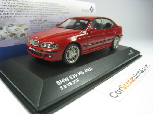 BMW M5 E39 2003 1/43 SOLIDO (IMOLA RED)