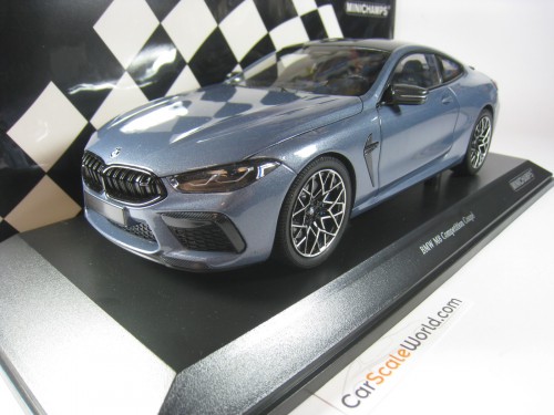 BMW M8 COMPETITION COUPE 2020 1/18 MINICHAMPS (BLUE METALLIC)