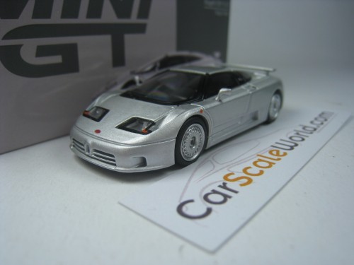 BUGATTI EB110 GT 1/64 MINI GT (GRIGIO CHIARO)