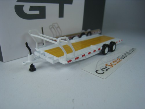 CAR HAULER TRAILER TYPE C 1/64 MINI GT (WHITE)