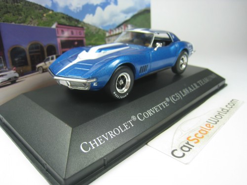 CHEVROLET CORVETTE C3 L88 AIR TEAM 1968 1/43 IXO ALTAYA (BLUE)