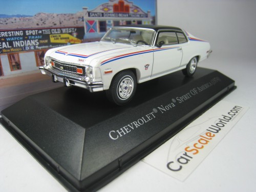 CHEVROLET NOVA SPIRIT OF AMERICA 1974 1/43 IXO ALTAYA (WHITE)