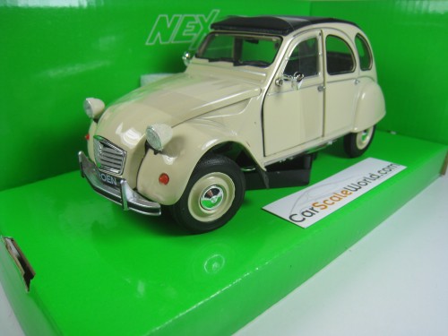 CITROEN 2CV 1/24 WELLY (CREAM)