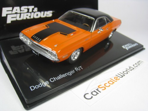 DODGE CHALLENGER R/T FAST AND FURIOUS 1/43 IXO ALTAYA (ORANGE)