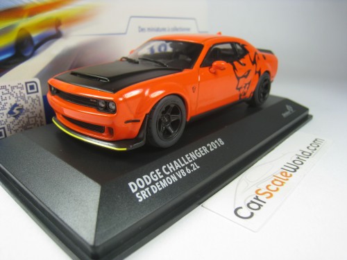 DODGE CHALLENGER SRT DEMON 2018 1/43 SOLIDO (GO MANGO ORANGE)