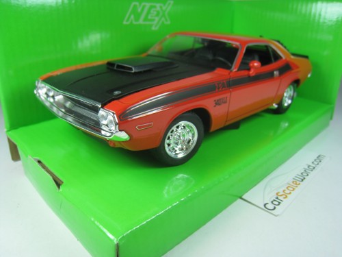 DODGE CHALLENGER T/A 1970 1/24 WELLY (RED/BLACK)