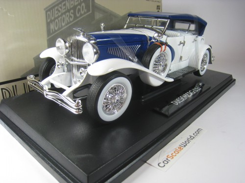 DUESENBERG II SJ 1934 1/18 GREENLIGHT (BLUE/WHITE)