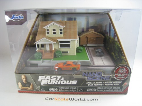 FAST AND FURIOUS TORETTO HOUSE NANO SCENE JADA TOYS 1/100 SCALE APROX