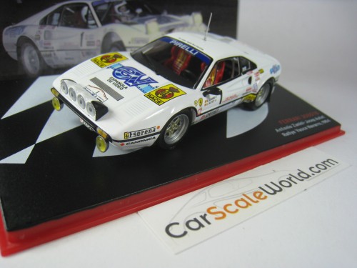 FERRARI 308 GTB RALLYE VASCO NAVARRO 1984 A. ZANINI 1/43 IXO ALTAYA