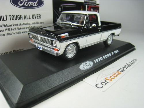 FORD F-100 1970 1/43 GREENLIGHT (BLACK/WHITE)