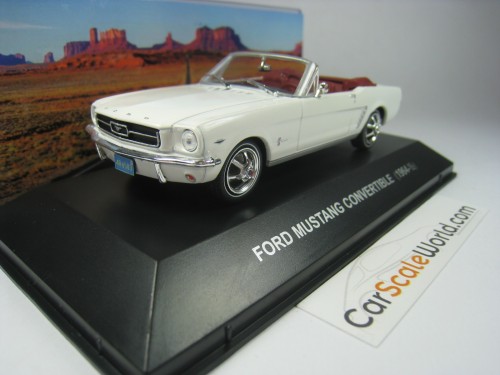 FORD MUSTANG CONVERTIBLE 1964 1/43 IXO ALTAYA (WHITE)