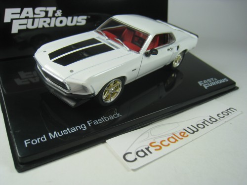 FORD MUSTANG FASTBACK FAST AND FURIOUS 1/43 IXO ALTAYA (WHITE)