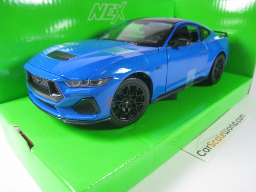 FORD MUSTANG GT 2024 1/24 WELLY (BLUE)