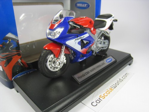 HONDA CBR 900RR FIREBLADE 1/18 WELLY (RED/BLUE)