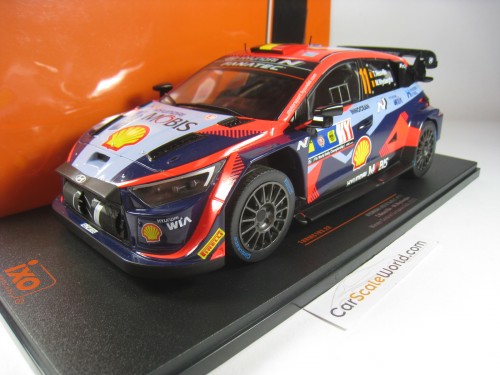 HYUNDAI i20 N RALLY1 #11 WINNER CENTRAL EUROPEAN RALLY 2023 T. NEUVILLE 1/18 IXO