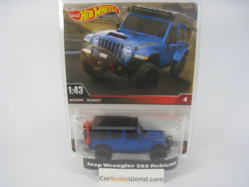 JEEP WRANGLER 392 RUBICON 2021 1/43 HOTWHEELS PREMIUM (BLUE)