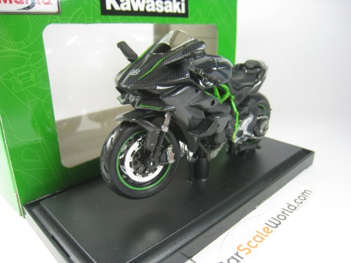 KAWASAKI NINJA H2 R 1/18 MAISTO (BLACK / CARBON)