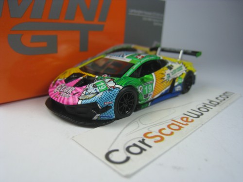 LAMBORGHINI HURACAN GT3 EVO 2020 IMSA DAYTONA 24H GEAR RACING 1/64 MINI GT