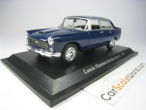 LANCIA FLAMINIA BERLINA SERIE II 1957 1/43 NOREV HACHETTE (BLUE) WITH BLISTER