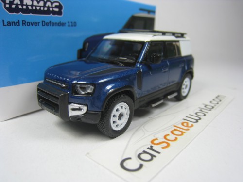 LAND ROVER DEFENDER 110 2020 1/64 TARMAC (BLUE/WHITE)