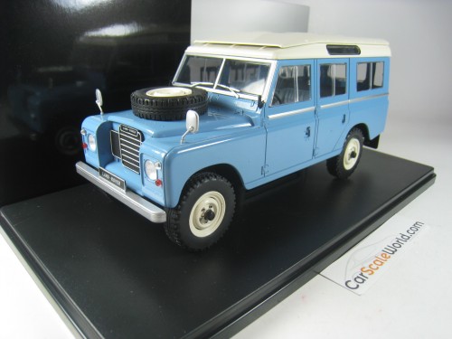 LAND ROVER SERIES III 109 1978 1/24 WHITEBOX (BLUE/CREAM)