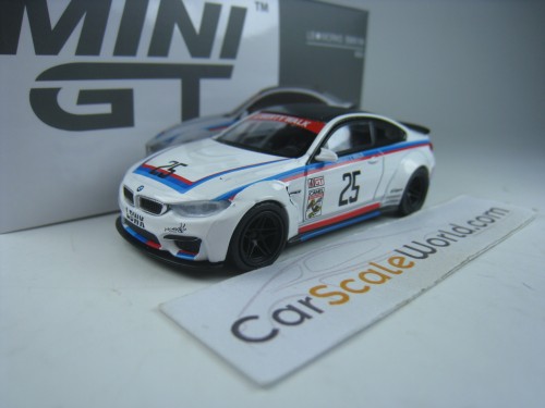 LB WORKS BMW M4 IMSA #25 1/64 MINI GT (WHITE)