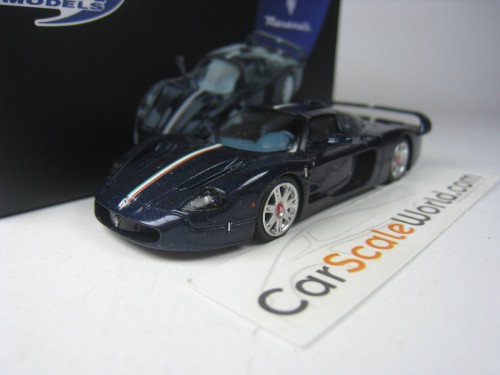 MASERATI MC12 STRADALE 1/64 BBR (BLUE WITH STRIPE)