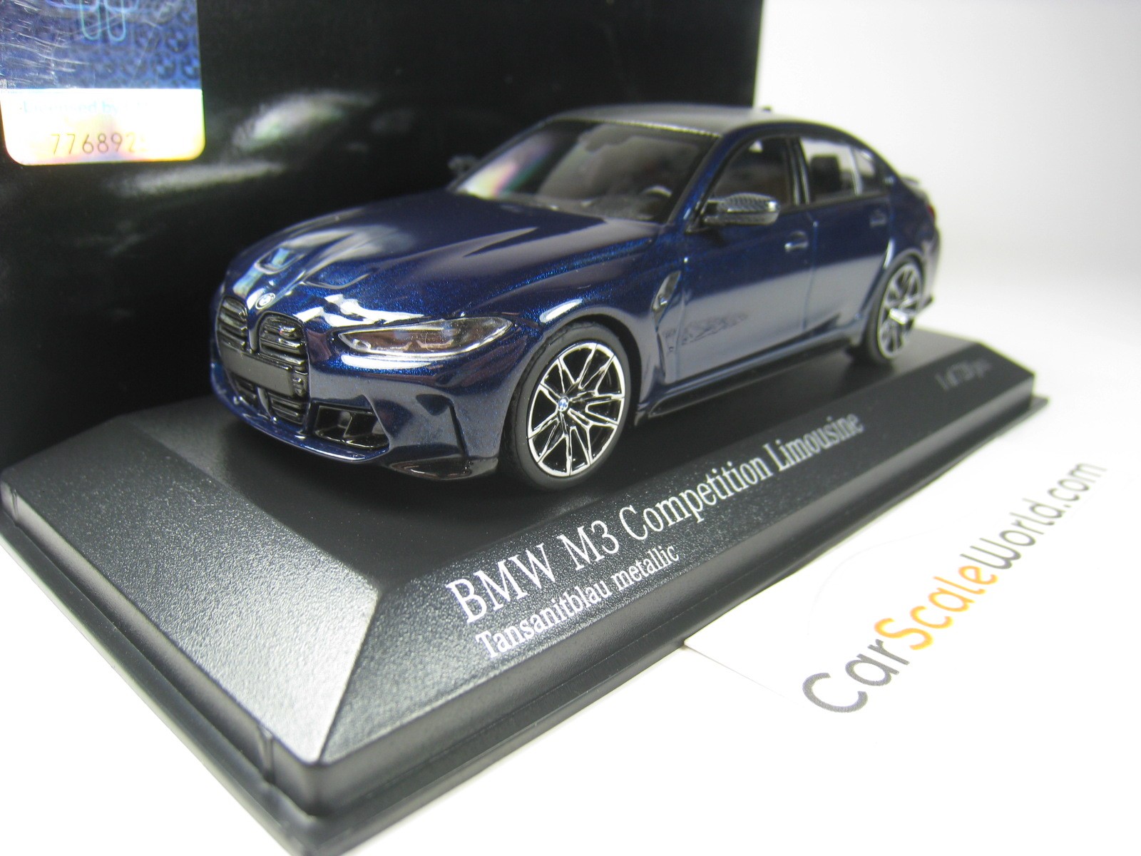 1/43 限定720 ミニチャンプス BMW M3 コンペティション ブルー 1:43