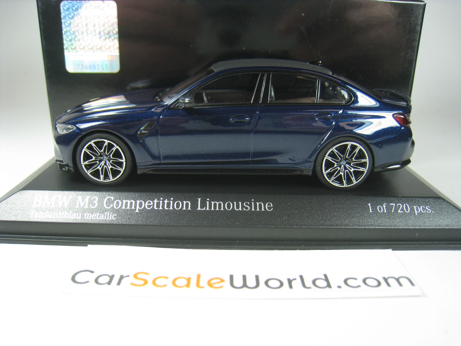 1/43 限定720 ミニチャンプス BMW M3 コンペティション ブルー 1:43