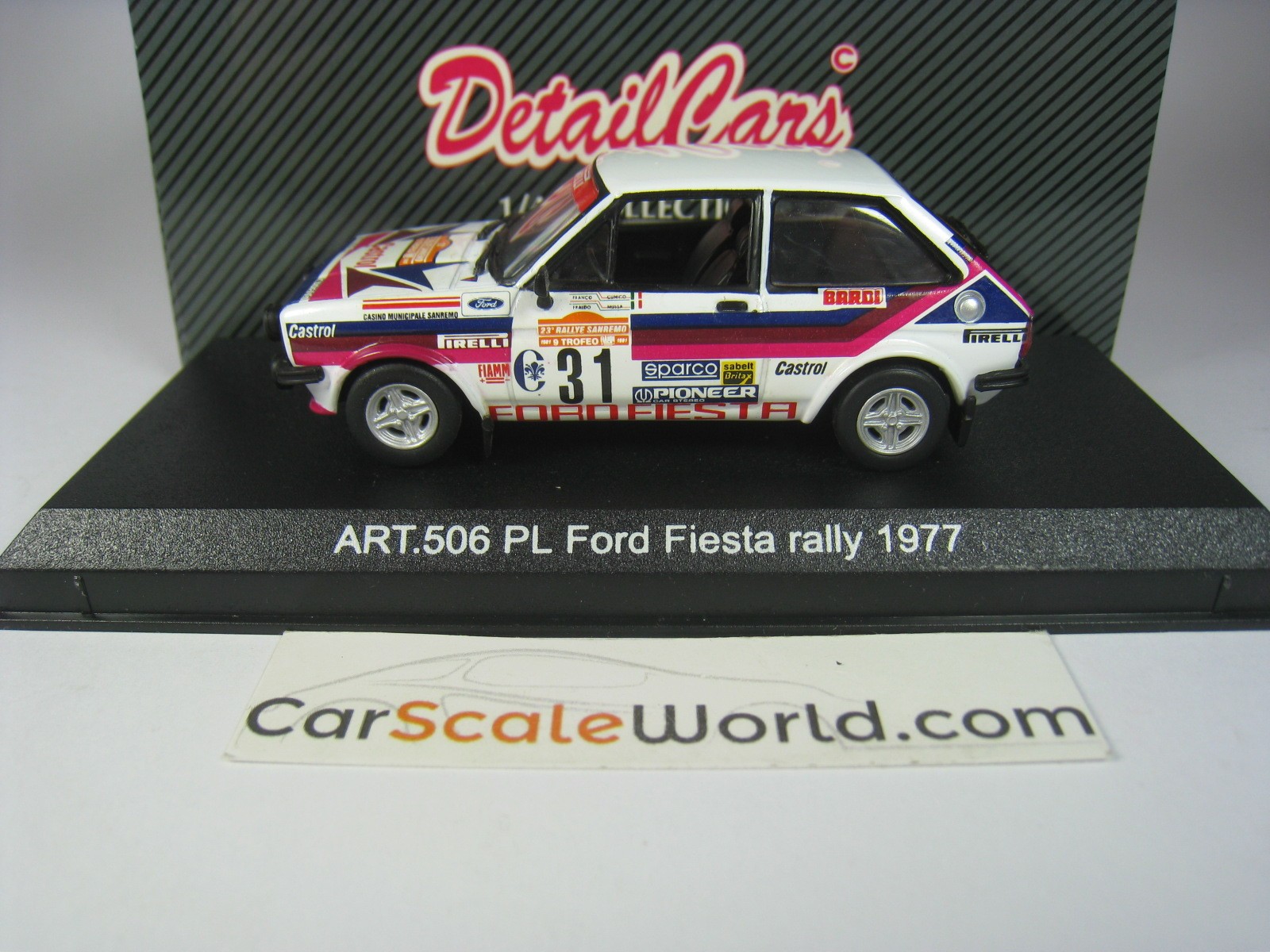 DetailCars 506 1/43 フォード Ford Fiesta rally 1977 ＃31