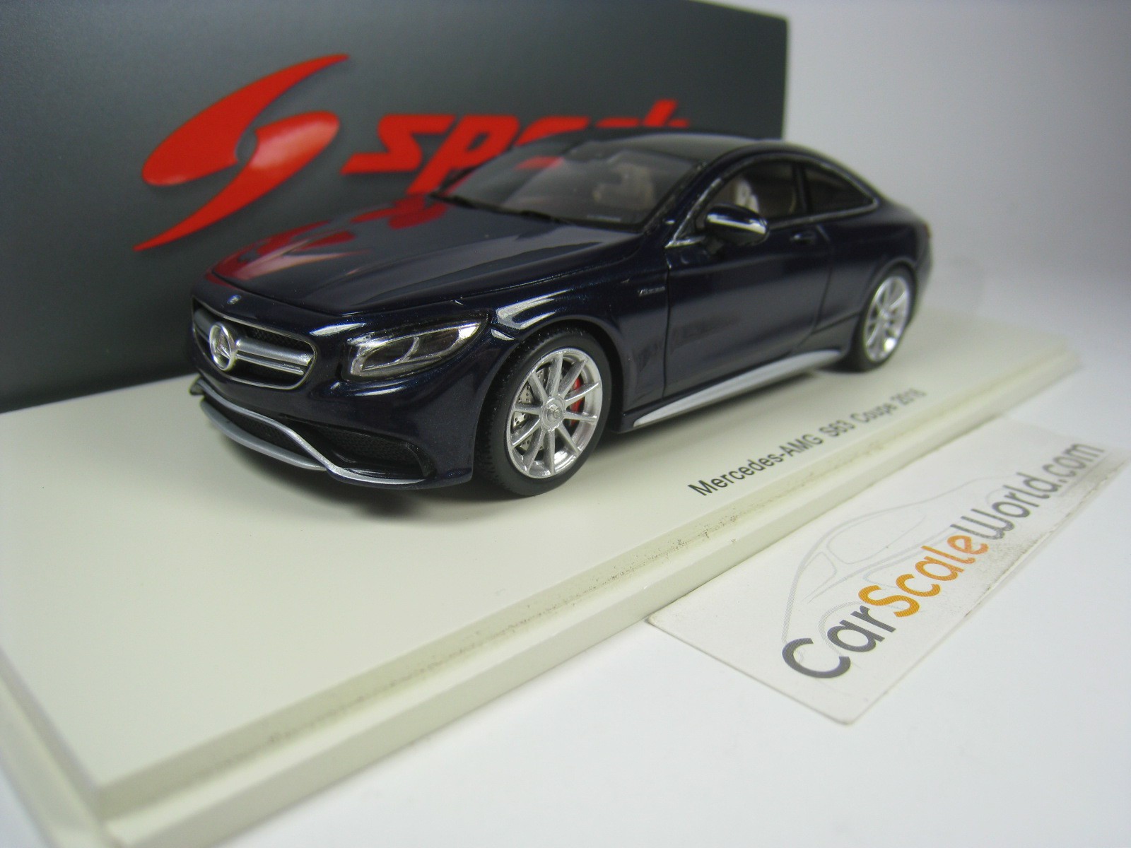 Mercedes Benz S63 Amg Coupe 16 W222 1 43 Spark Blue Metallic Carscaleworld