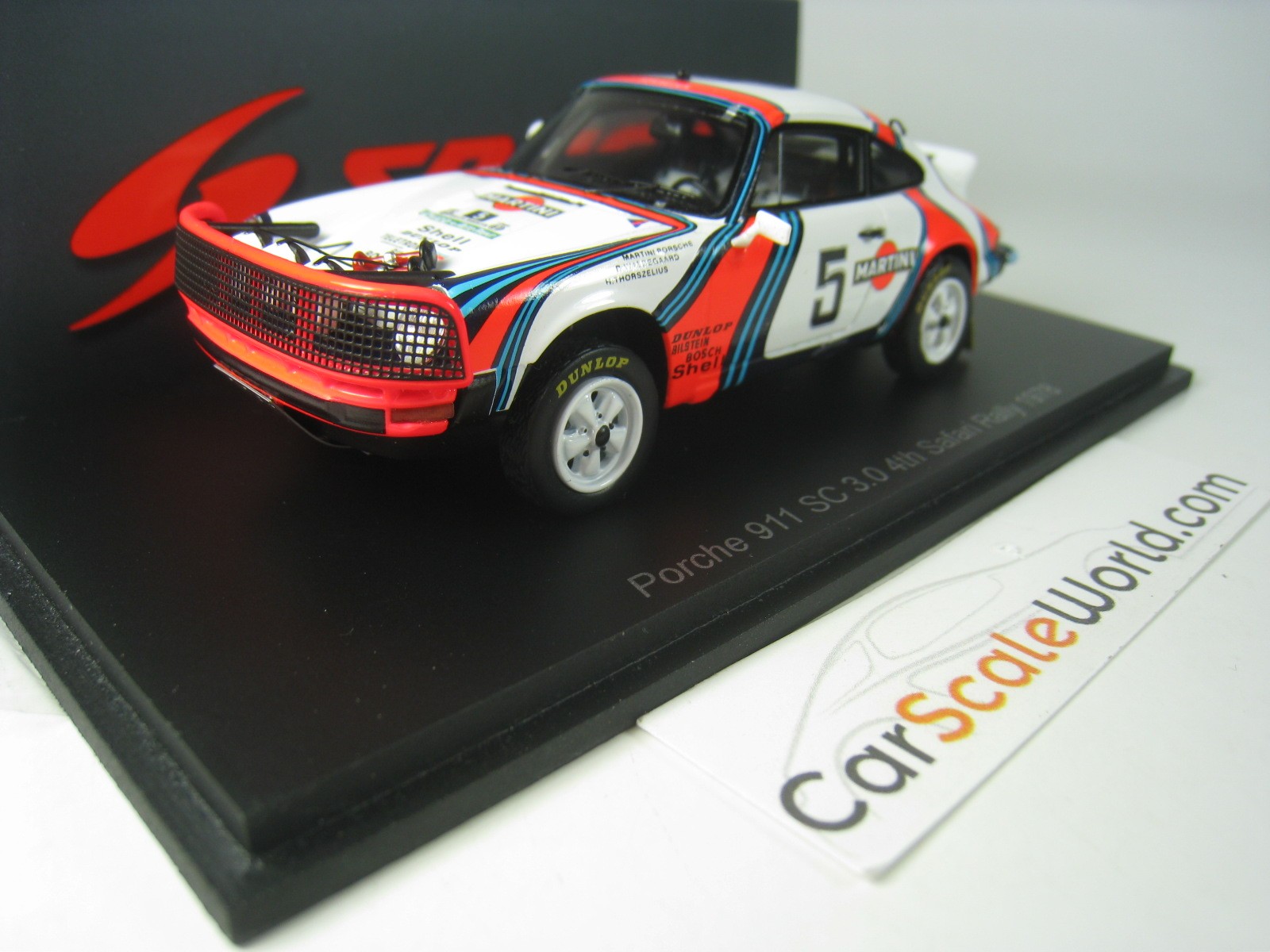 PORSCHE 911 SC 3.0 4TH SAFARI RALLY 1978 B. WALDEGAARD 1/43 SPARK